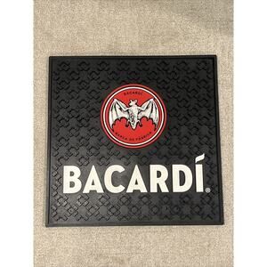 Bacardi bar mat Brand New 17x17 Inches. 1/2 Thick